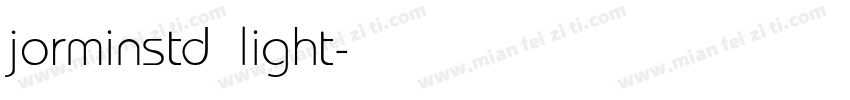 jorminstd light字体转换